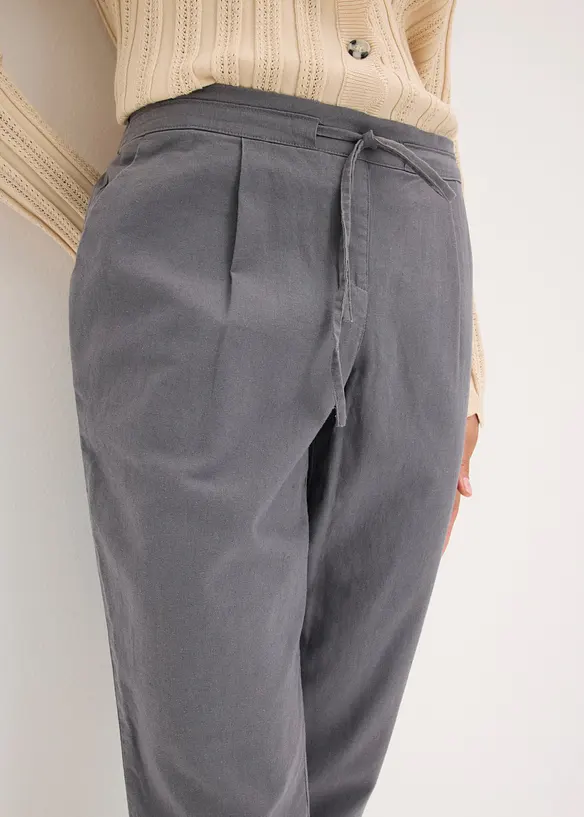 Pantaloni in misto lino, bonprix