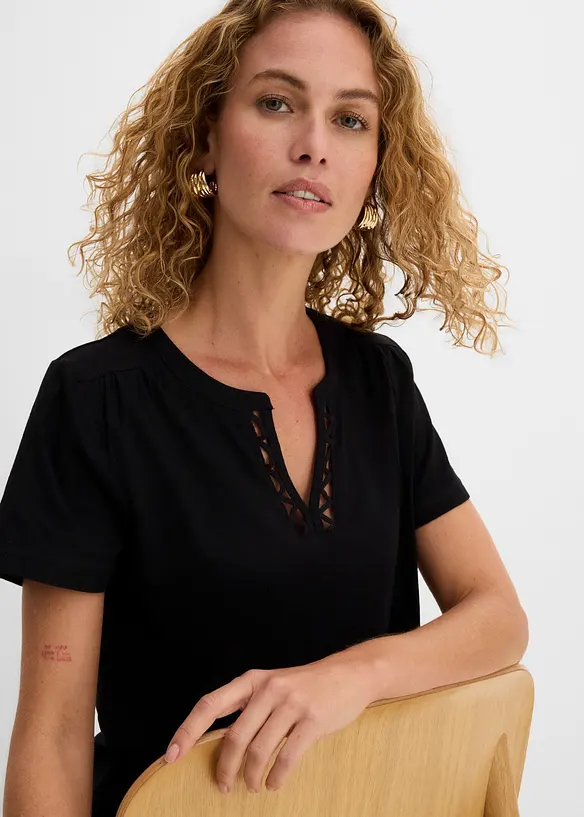 Maglia con scollo particolare, bonprix