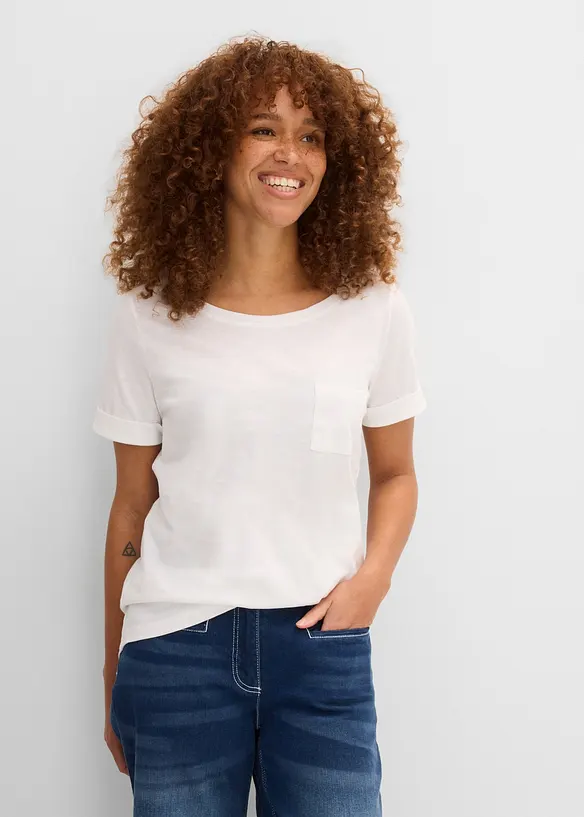 T-shirt in puro cotone biologico, bonprix