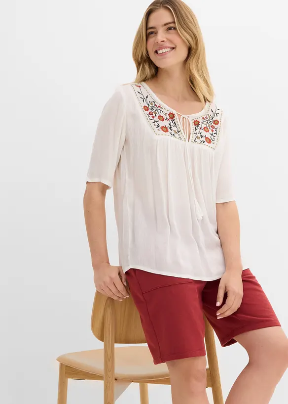 Tunica in morbida viscosa crinkle, bonprix