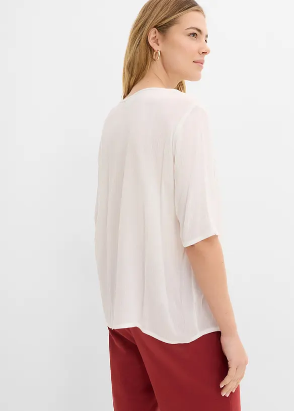 Tunica in morbida viscosa crinkle, bonprix