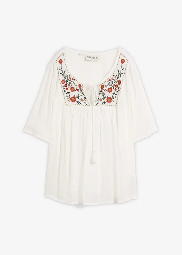 Tunica in morbida viscosa crinkle, bonprix
