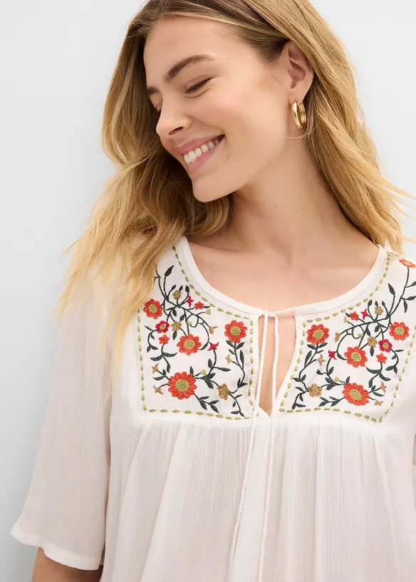 Tunica in morbida viscosa crinkle, bonprix