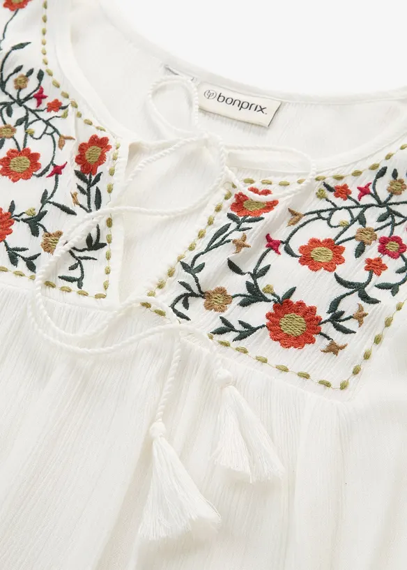 Tunica in morbida viscosa crinkle, bonprix