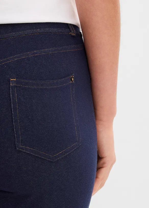 Leggings capri effetto jeans, bonprix