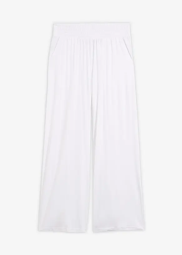 Pantaloni cropped in jersey di misto viscosa fluido, bonprix