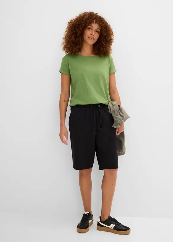 Bermuda in felpa di puro cotone, bonprix