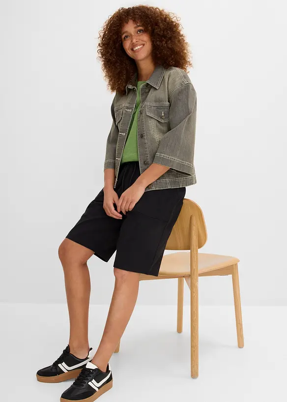 Bermuda in felpa di puro cotone, bonprix