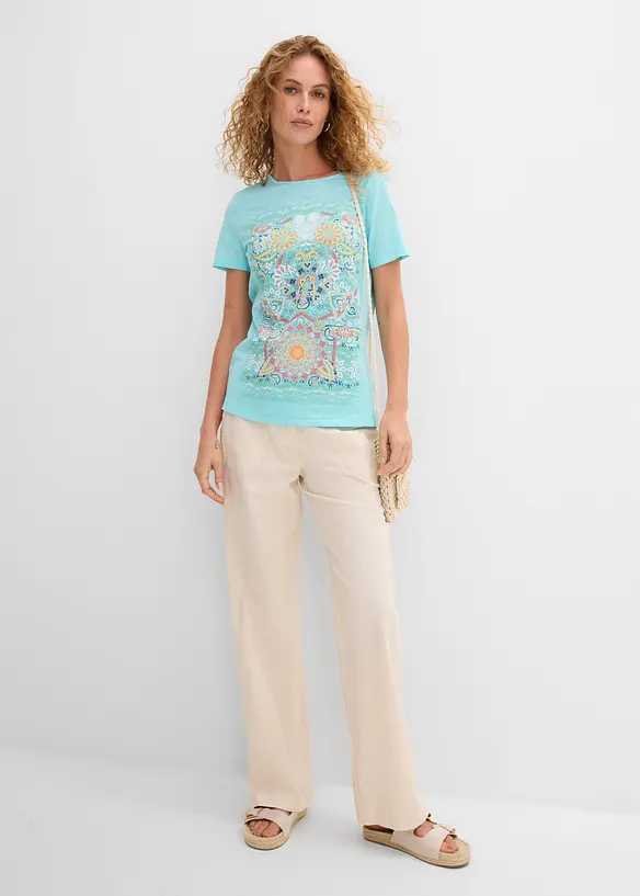 T-shirt in puro cotone, bonprix