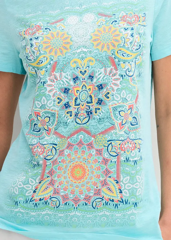 T-shirt in puro cotone, bonprix
