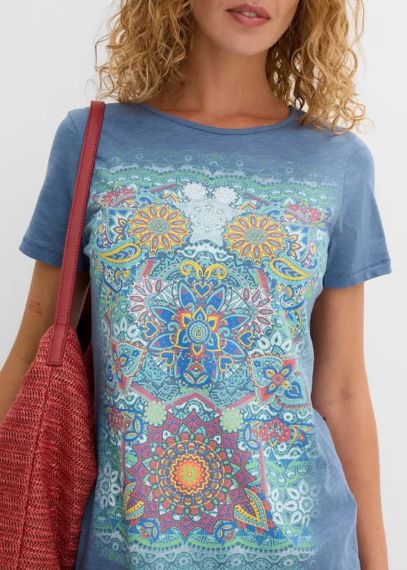 T-shirt in puro cotone, bonprix