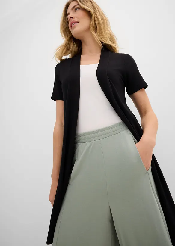 Pantaloni culotte in jersey con gambe larghe, bonprix