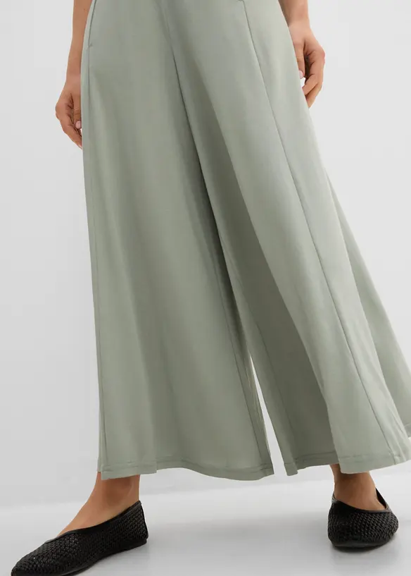 Pantaloni culotte in jersey con gambe larghe, bonprix