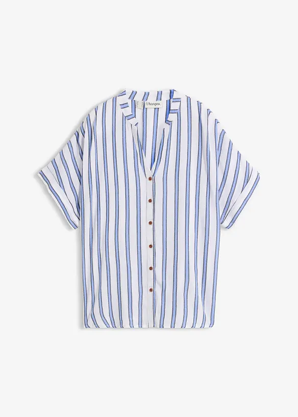 Camicetta crinkle in viscosa fluida, bonprix