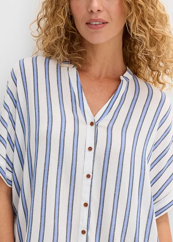 Camicetta crinkle in viscosa fluida, bonprix