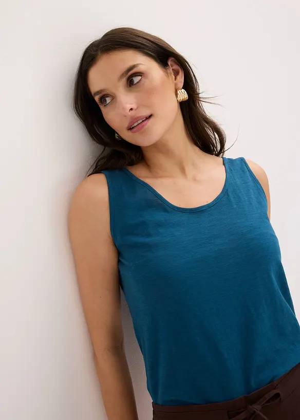 Top in jersey in puro cotone biologico, bonprix