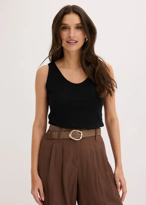 Top in jersey in puro cotone biologico, bonprix