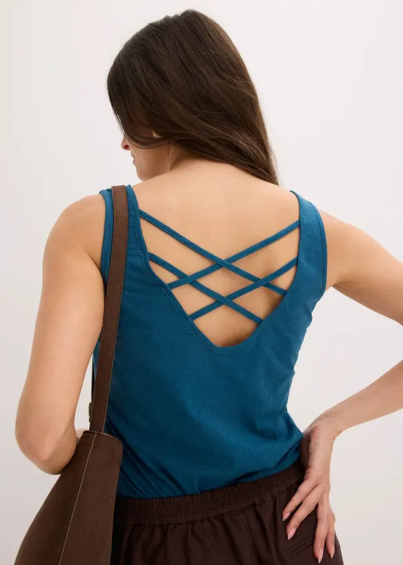 Top in jersey in puro cotone biologico, bonprix