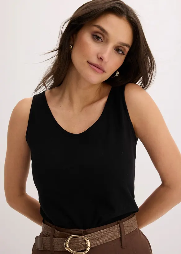 Top in jersey in puro cotone biologico, bonprix