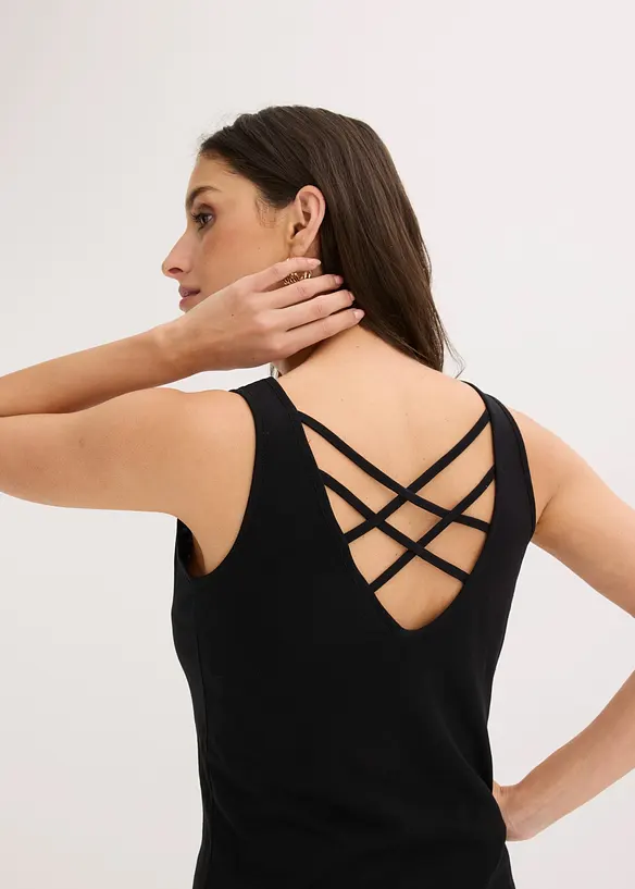 Top in jersey in puro cotone biologico, bonprix