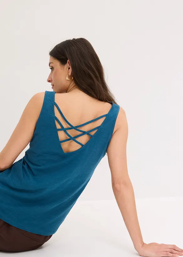 Top in jersey in puro cotone biologico, bonprix