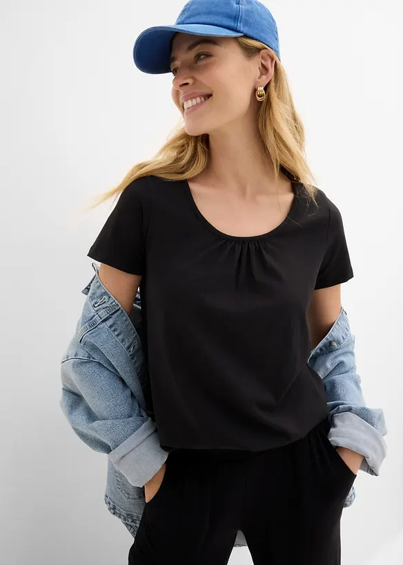 Pantaloni in jersey di misto viscosa fluente, bonprix