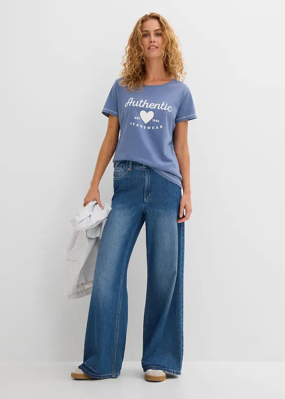 T-shirt in puro cotone, bonprix