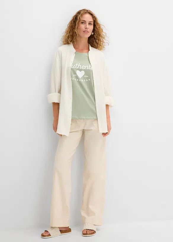 T-shirt in puro cotone, bonprix