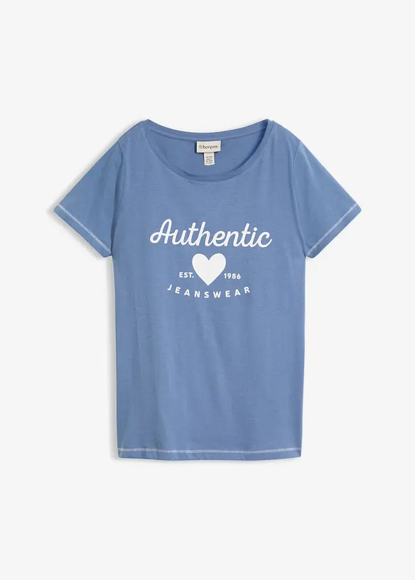 T-shirt in puro cotone, bonprix