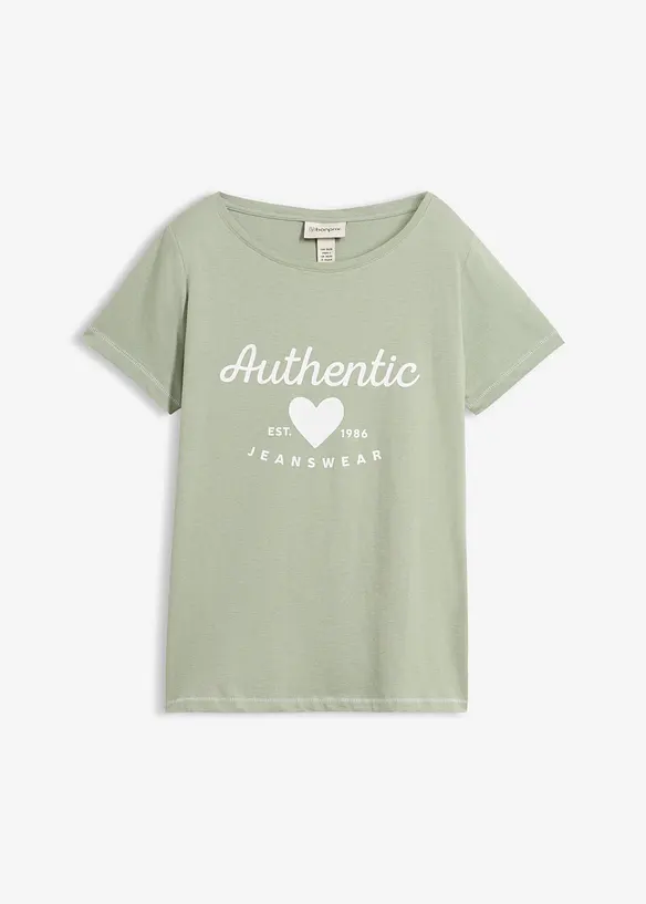 T-shirt in puro cotone, bonprix