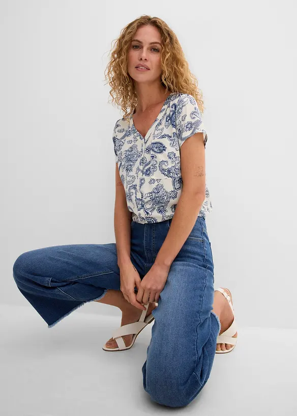 Blusa a maniche corte, bonprix