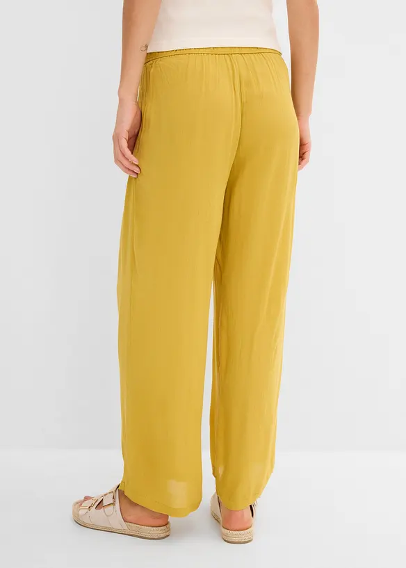 Pantaloni larghi in viscosa fluente, bonprix