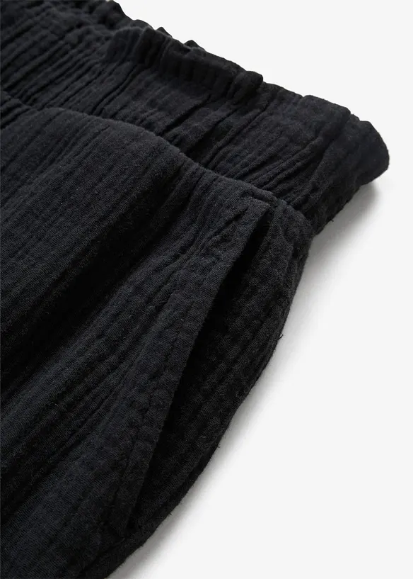 Pantaloni culotte in mussola di cotone, bonprix