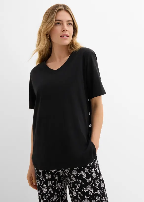 T-shirt larga in cotone biologico, bonprix
