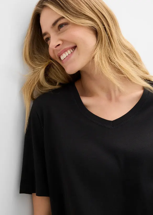 T-shirt larga in cotone biologico, bonprix