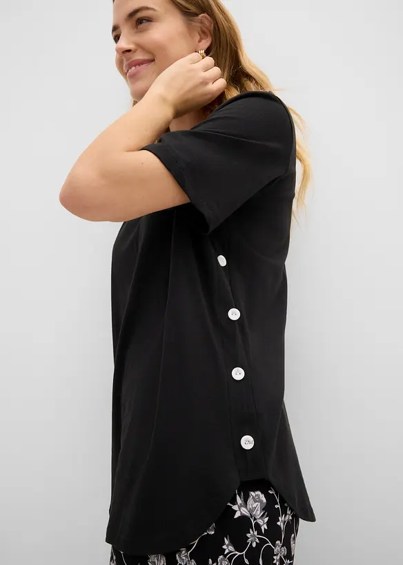 T-shirt larga in cotone biologico, bonprix
