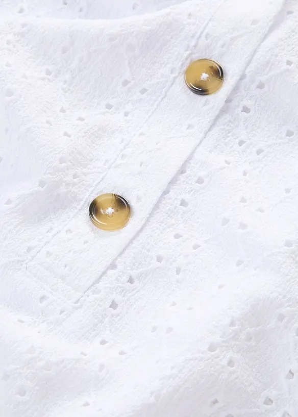 Maglia serafino con cappuccio, bonprix