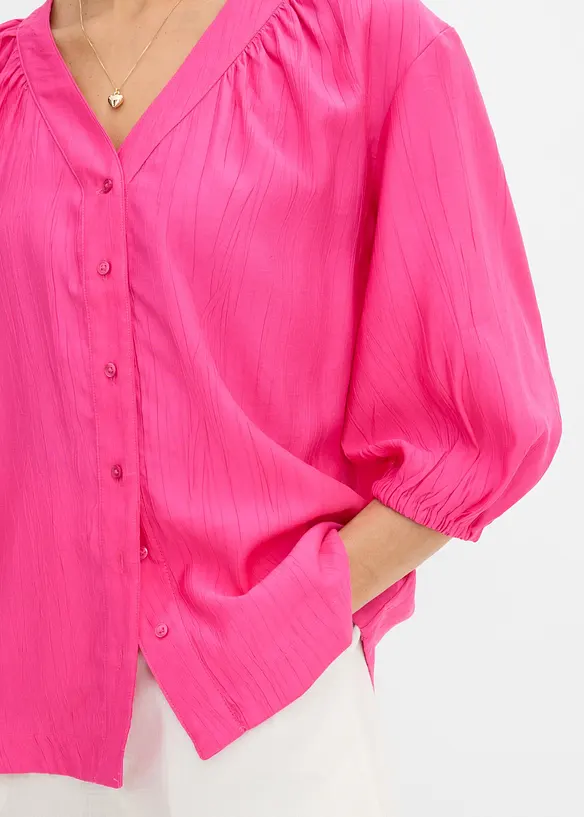 Blusa oversize in misto viscosa morbido, bonprix