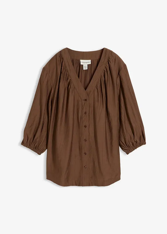 Blusa oversize in misto viscosa morbido, bonprix