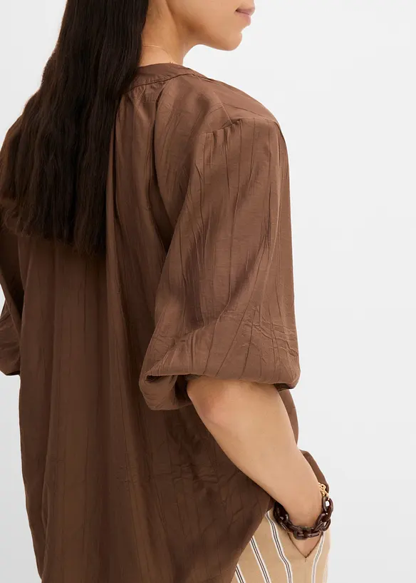 Blusa oversize in misto viscosa morbido, bonprix