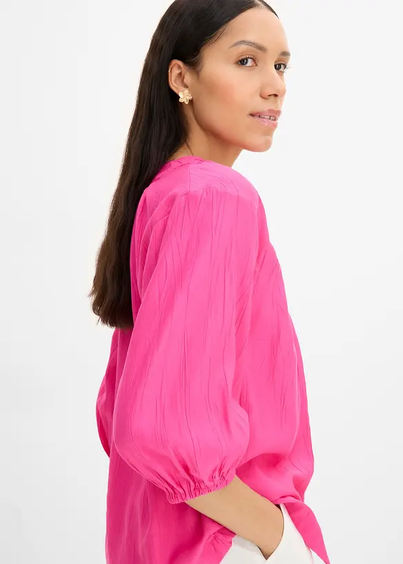 Blusa oversize in misto viscosa morbido, bonprix