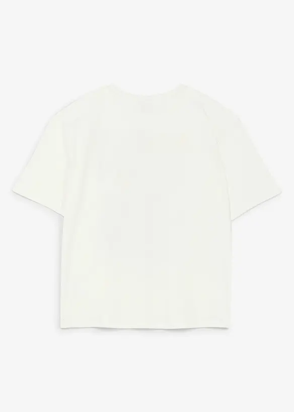 T-shirt loose fit in puro cotone con stampa Smiley World, SmileyWorld