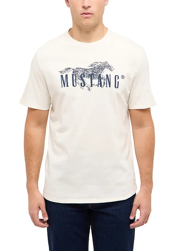 T-shirt Austing Mustang in puro cotone biologico, Mustang Jeans