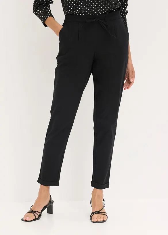 Pantaloni in misto lino, bonprix
