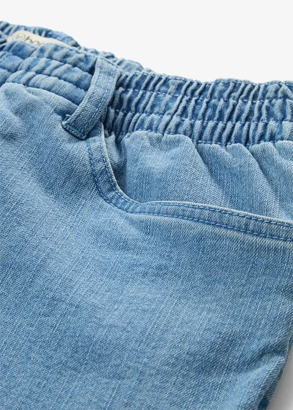 Jeans straight con cinta comoda, vita media (pacco da 2), bonprix