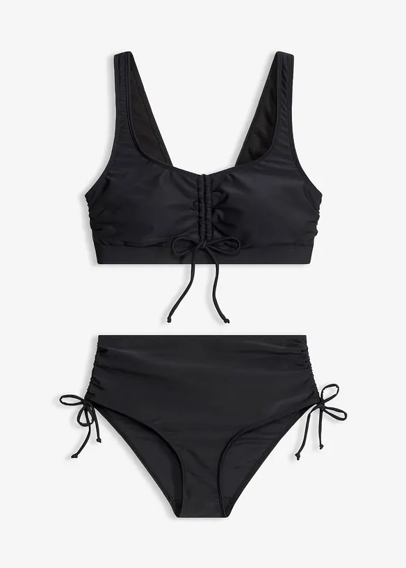 Bikini a bustier con laccetti (set 2 pezzi), bonprix