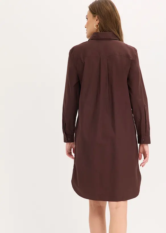 Abito chemisier in popeline di cotone, bonprix