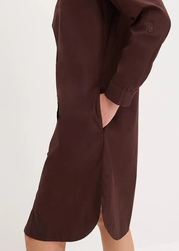 Abito chemisier in popeline di cotone, bonprix