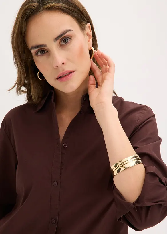 Abito chemisier in popeline di cotone, bonprix