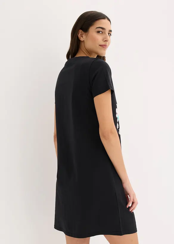 Camicia da notte corta in puro cotone (pacco da 2), bonprix